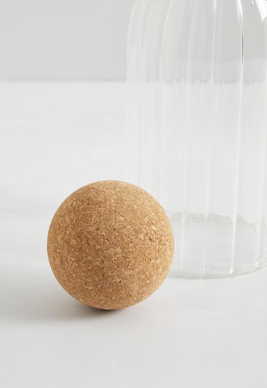 Sixth Floor - Ribbed glass and cork pantry storage jar - set of 3