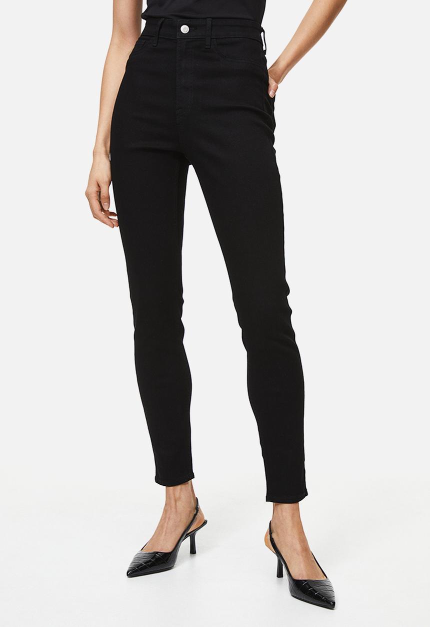 H&M - Ultra high ankle jeggings - black