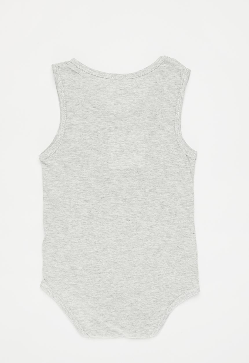 Pop Candy - sleeveless bodyvest - grey