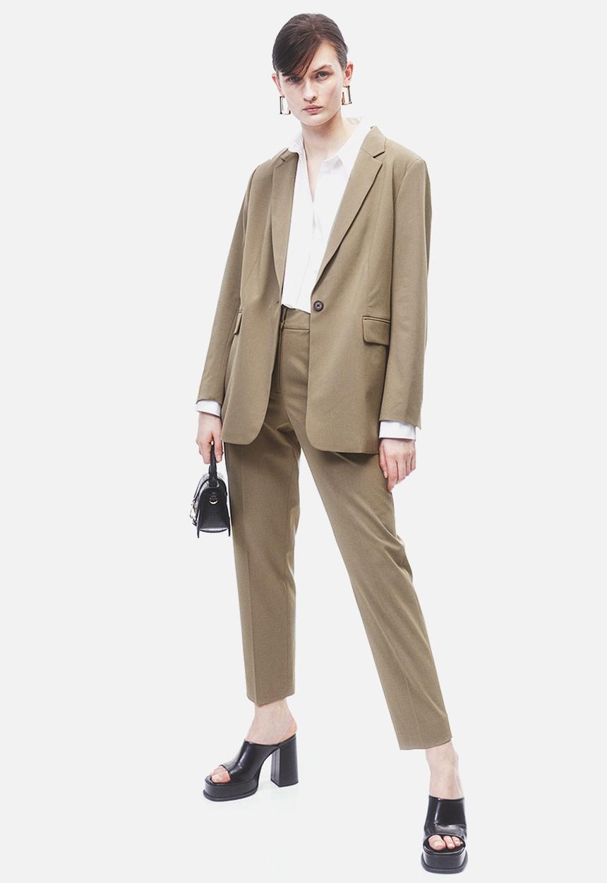 H&M - Single-breasted jacket - khaki green 