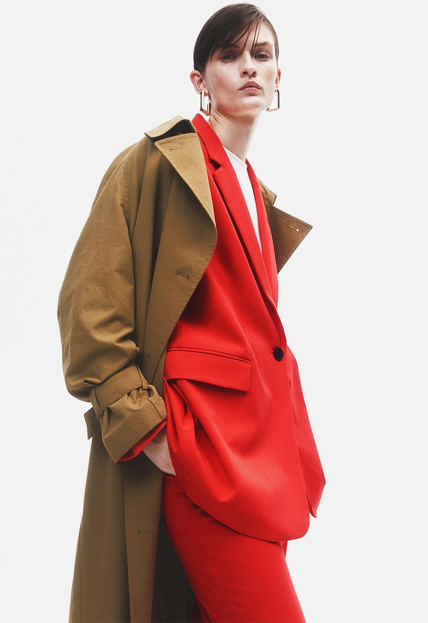 H&M - Single-breasted jacket - red