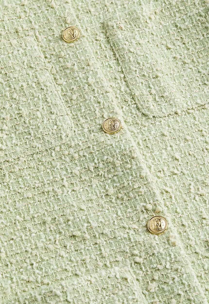 H&M - Bouclé jacket - pistachio green