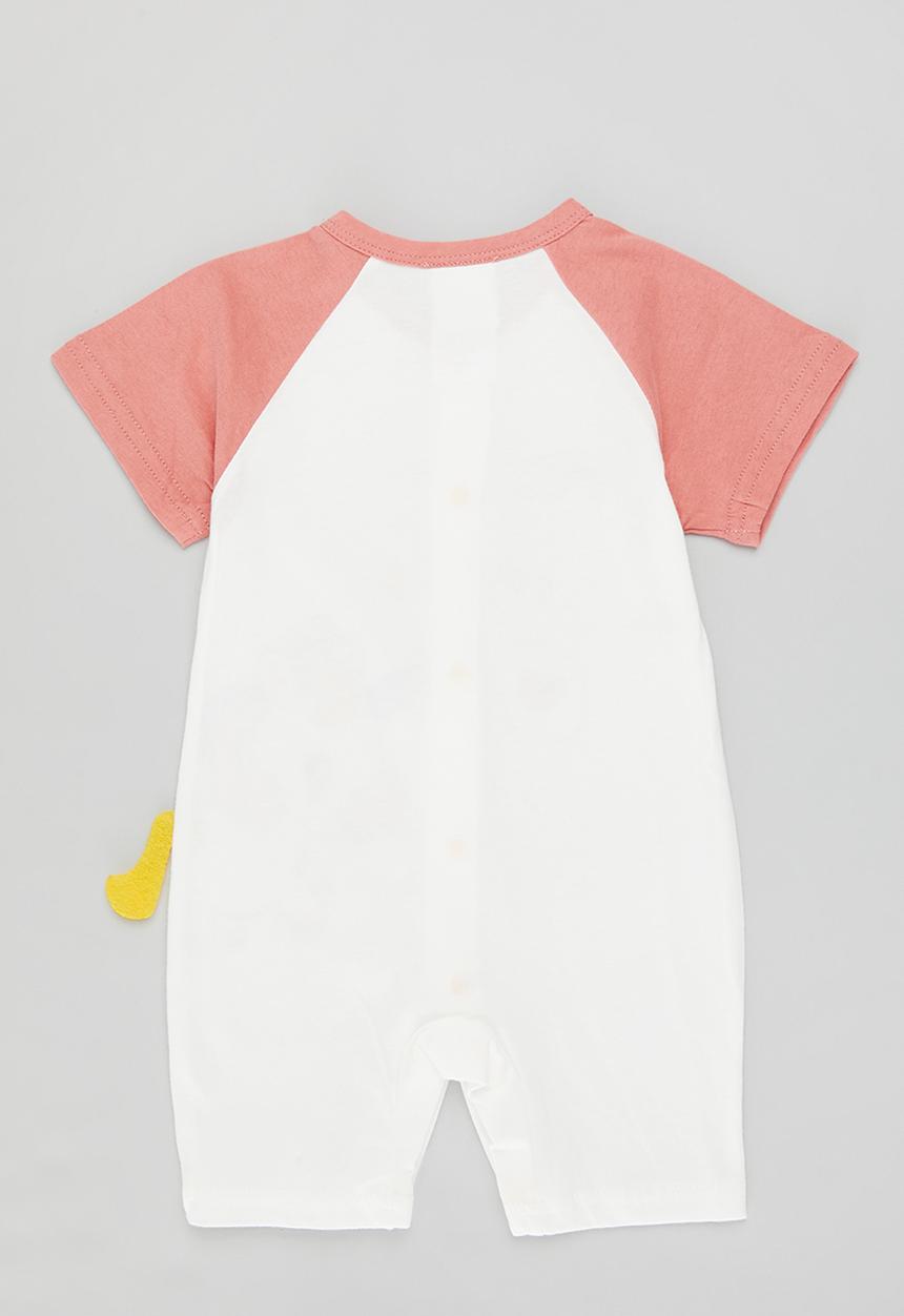 Pop Candy -  Short sleeve romper - pink/white