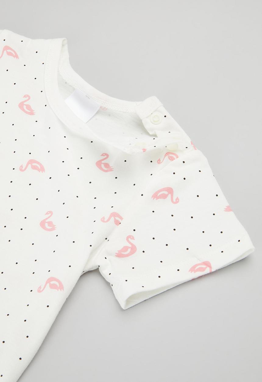 Pop Candy - Printed bodyvests -white and pink