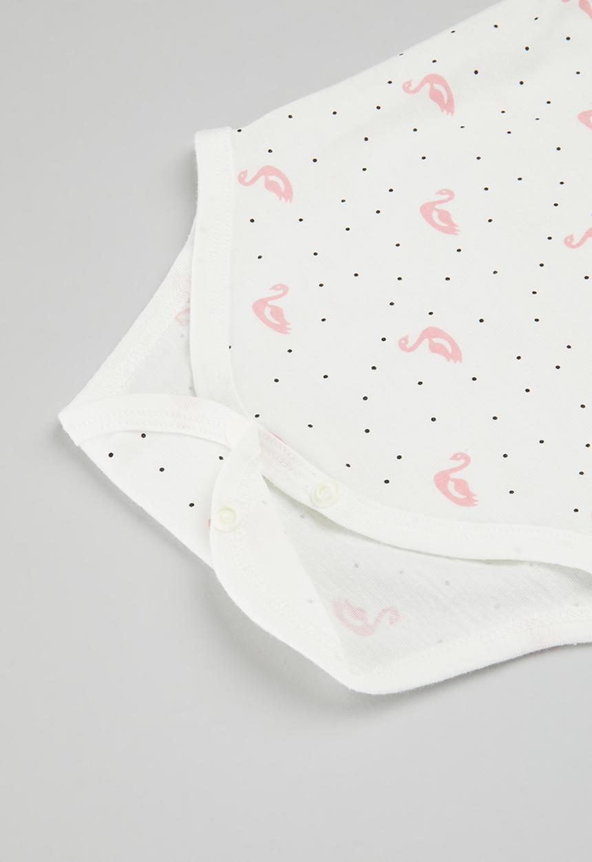 Pop Candy - Printed bodyvests -white and pink