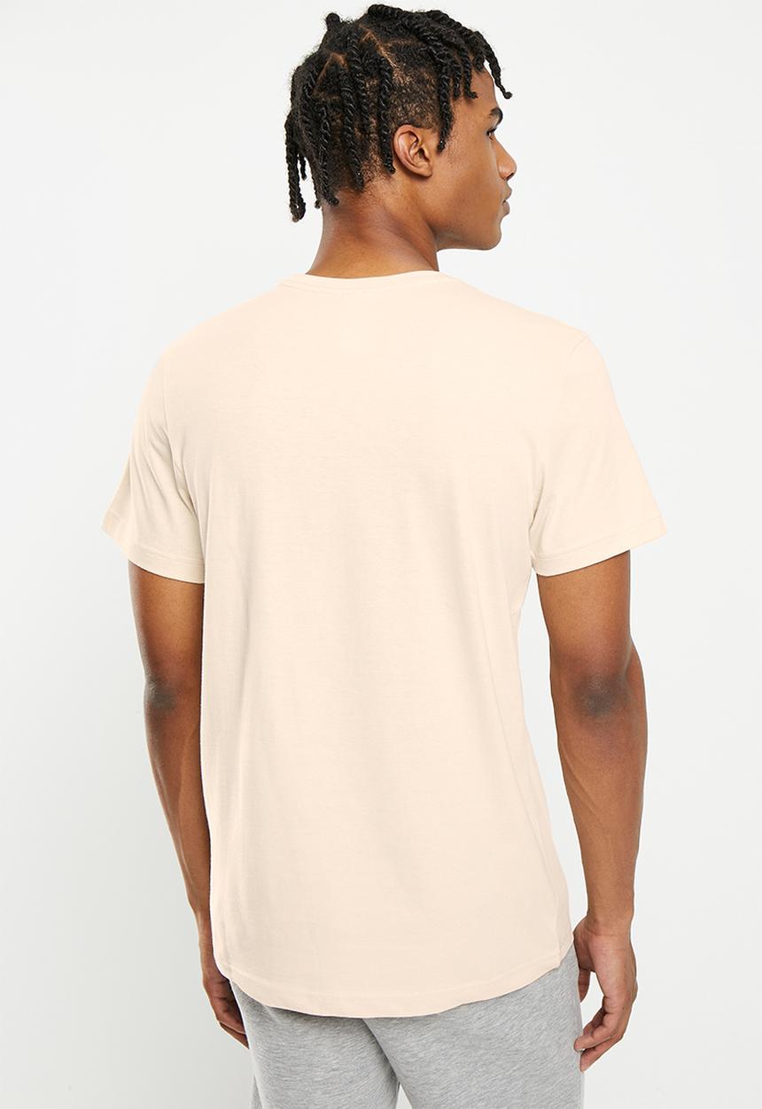 Reebok - Identity big stacked logo tee - stone