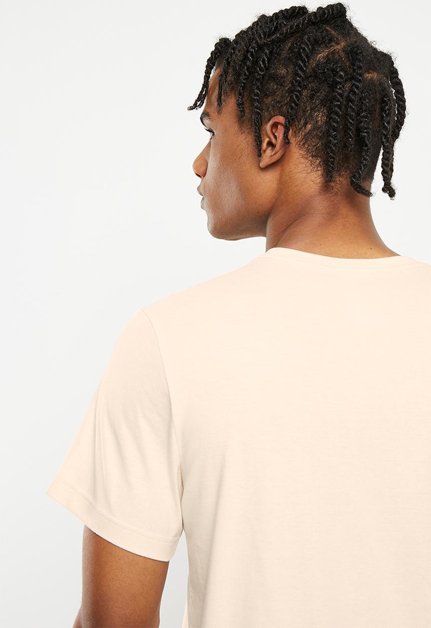 Reebok - Identity big stacked logo tee - stone