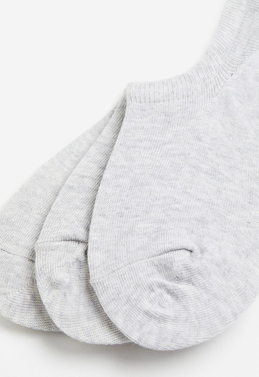 H&M - 3-pack liner socks - light grey marl