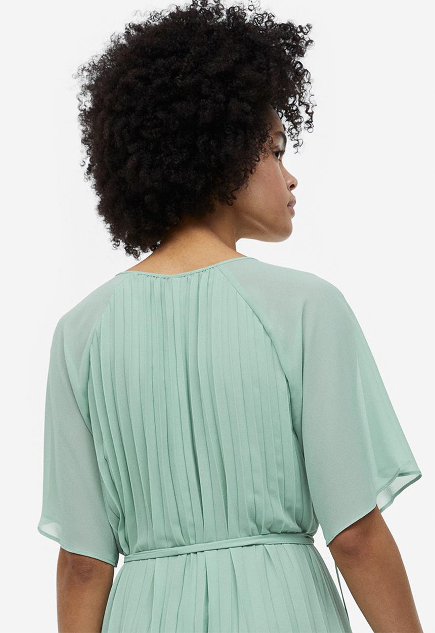 H&M - Pleated dress - mint green 