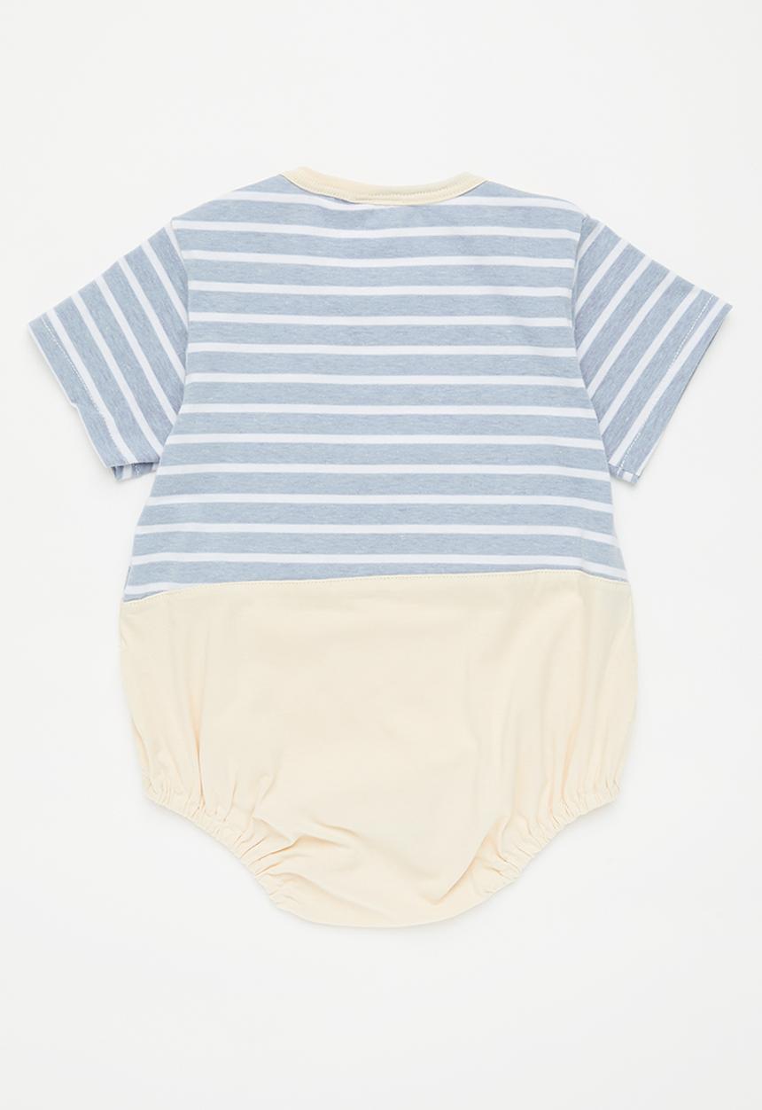 Pop Candy - Striped romper - blue