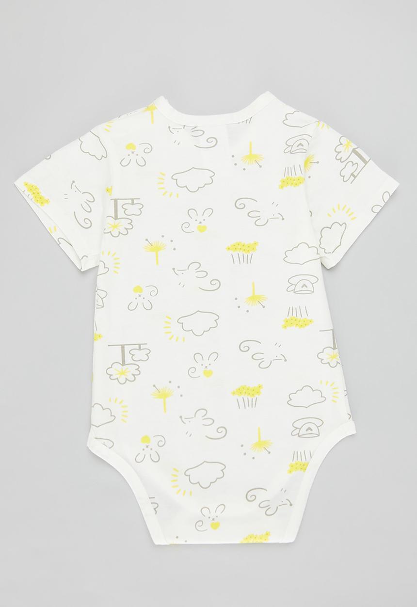 Pop Candy - Printed bodyvests - white and yellow