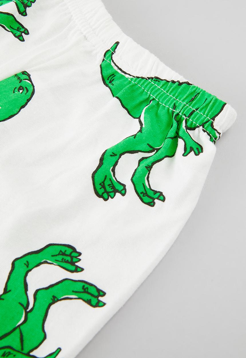 Pop Candy - Dino pj set - green & white