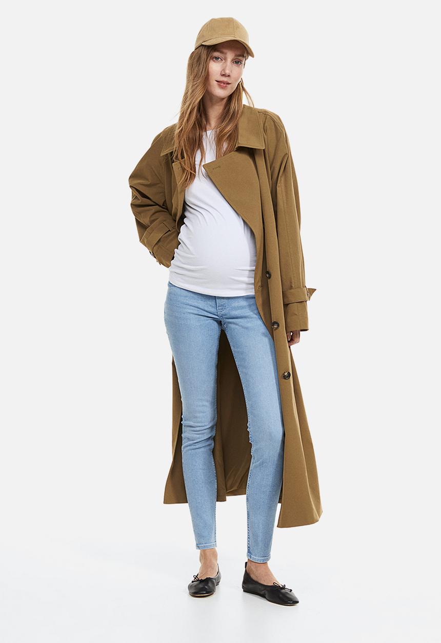 H&M - Mama super skinny jeans - light denim blue