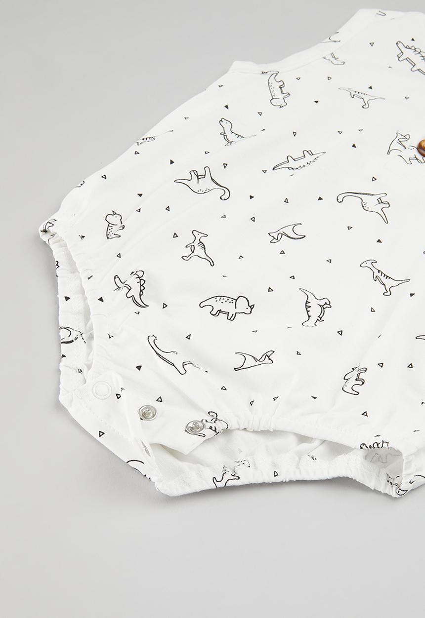 Pop Candy - Baby boys sleeveless bodyvest - white 