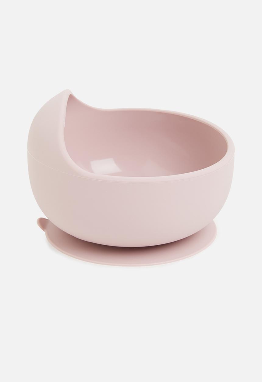 Sixth Floor - Silicone baby suction bowl and spoon - blush