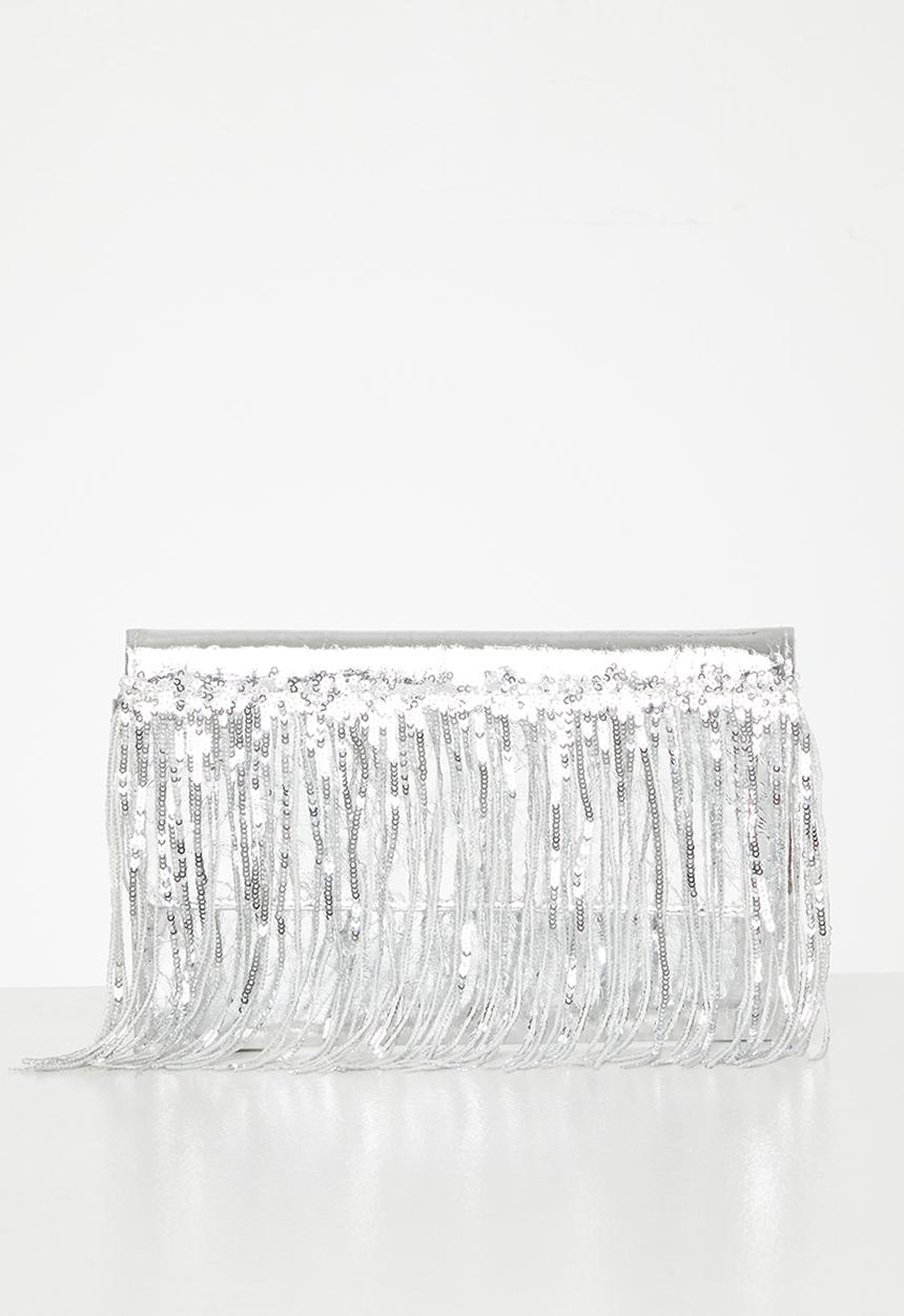 MILLA - Patti clutch bag - silver