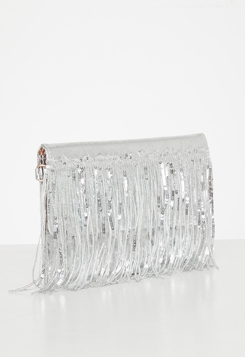 MILLA - Patti clutch bag - silver