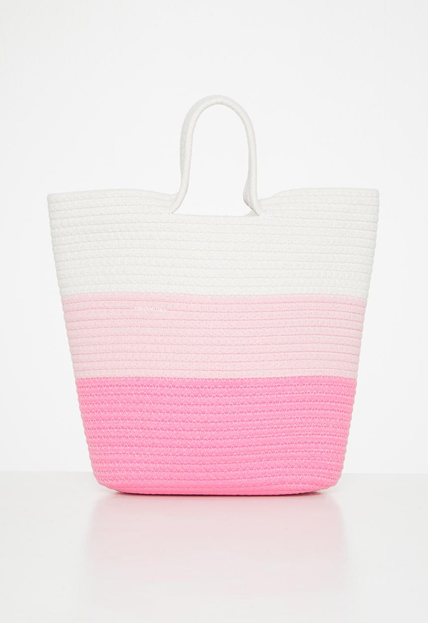 Superbalist - Meg woven shopper - pink