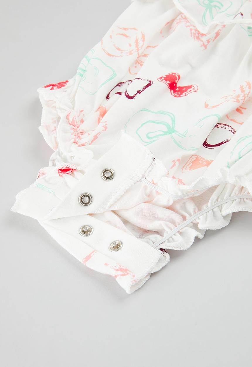 Pop Candy -  Frilled romper & headband set- multi