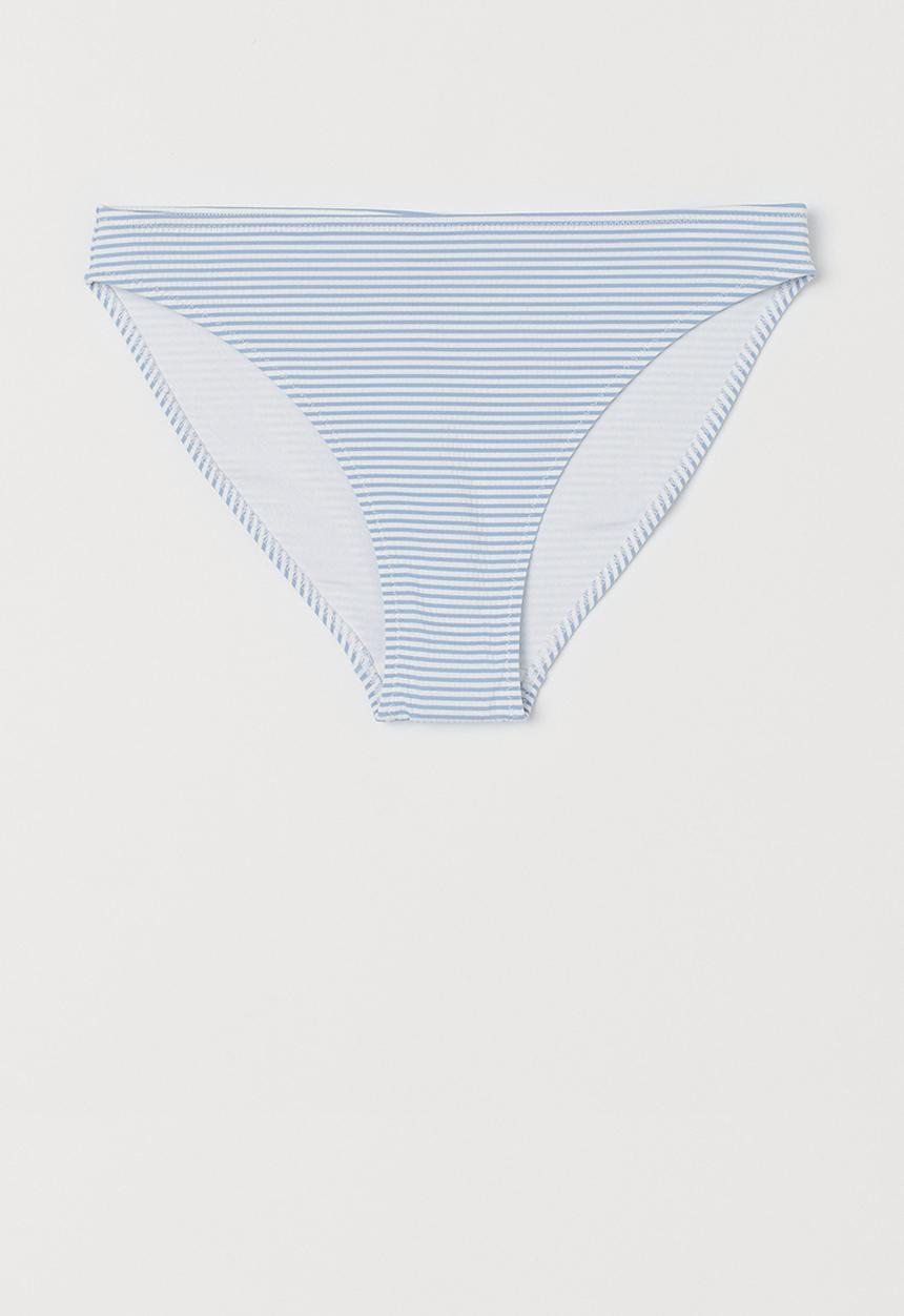 H&M - Bikini bottoms - light blue/white striped