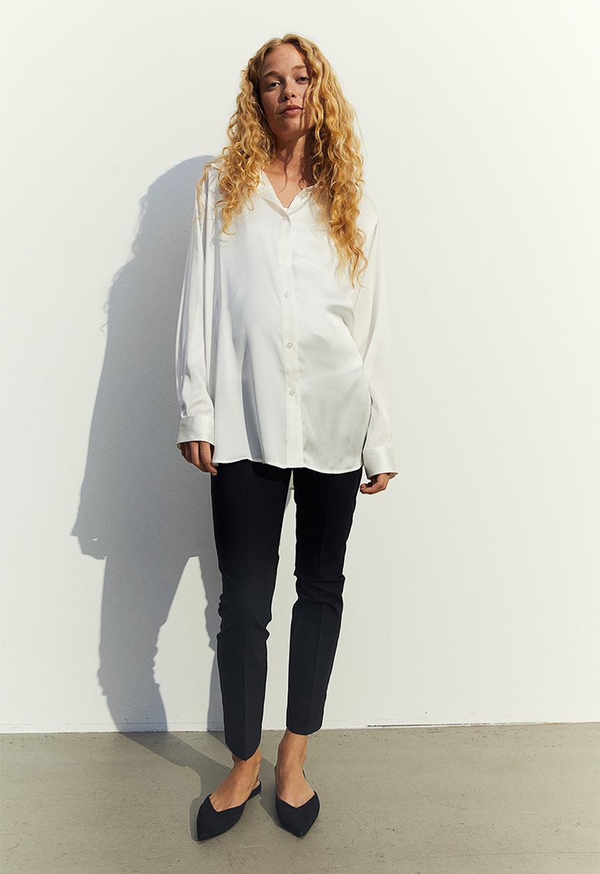 H&M - Mama tailored trousers - black
