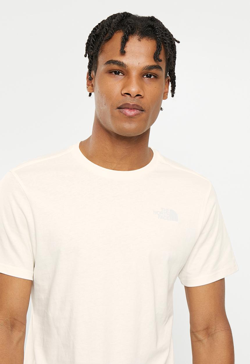 The North Face - M vertical tee - gardenia white-dusty periwinkle