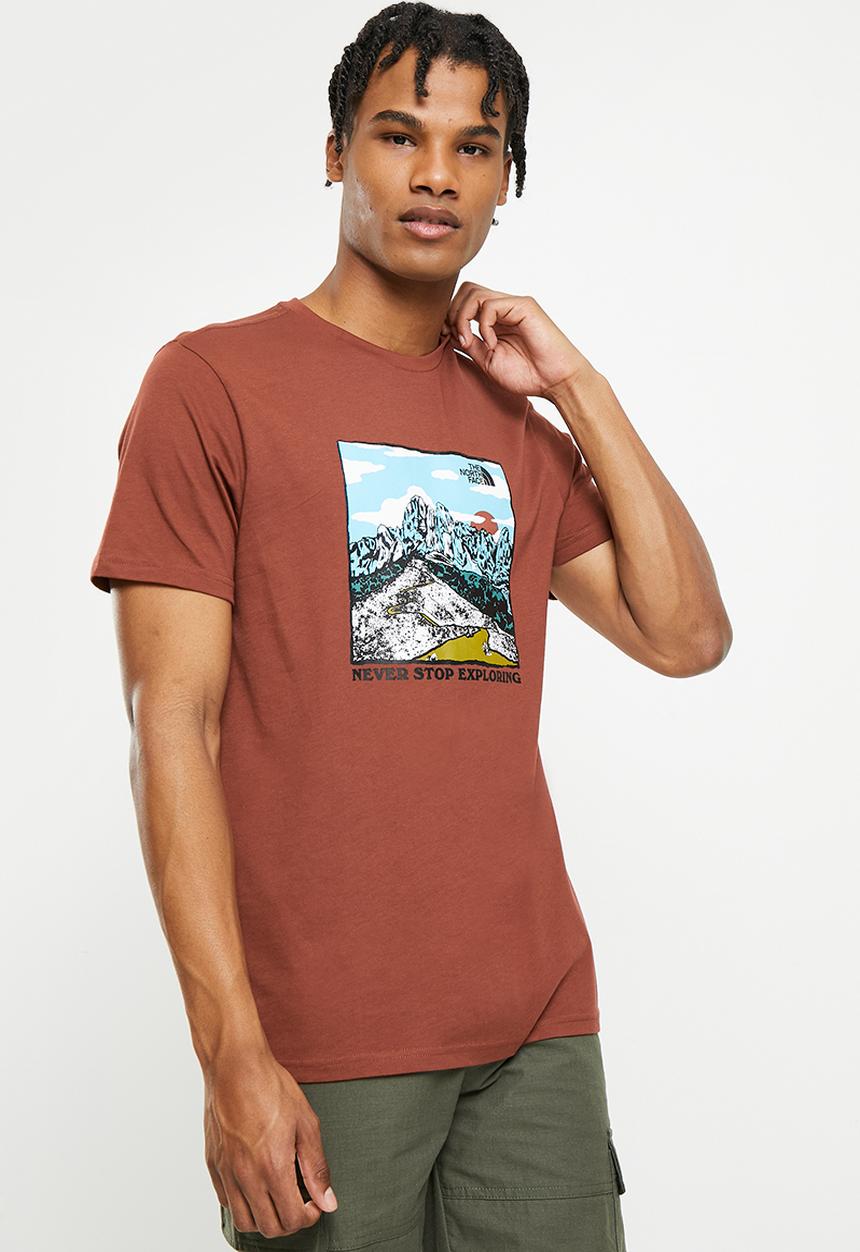 The North Face - M short sleeve graphic tee - brandy brown 