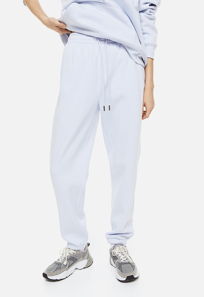 H&M - Cotton-blend sweatpants - light blue 