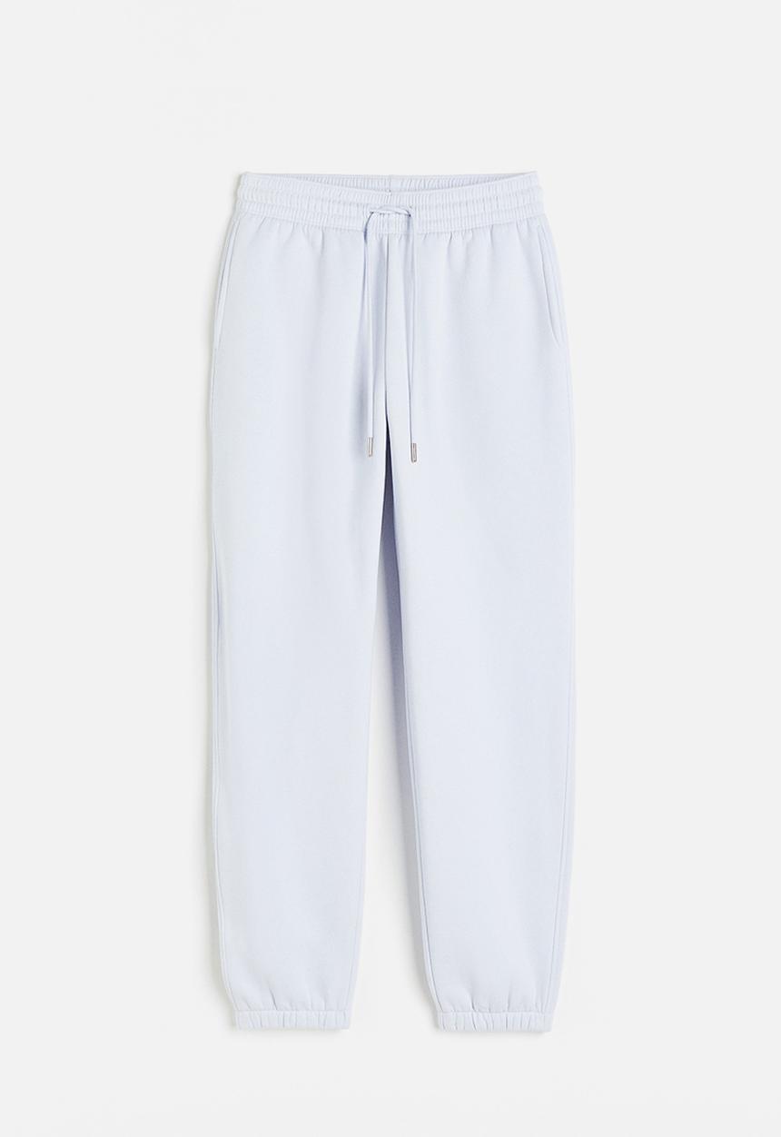 H&M - Cotton-blend sweatpants - light blue 