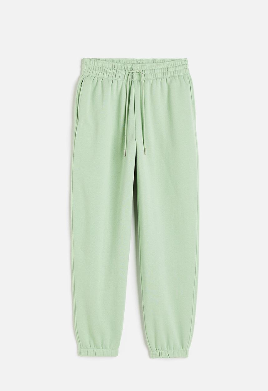 H&M - Cotton-blend sweatpants - light green