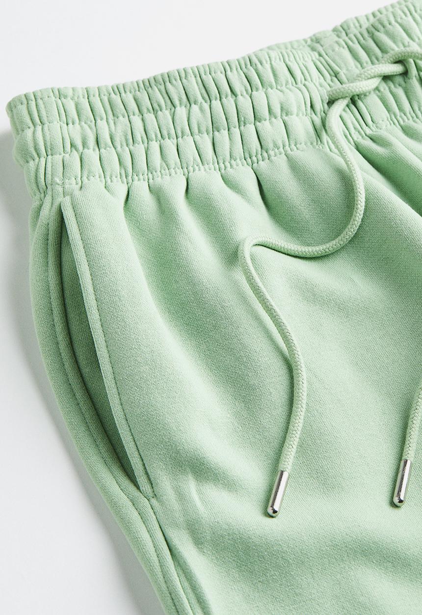 H&M - Cotton-blend sweatpants - light green