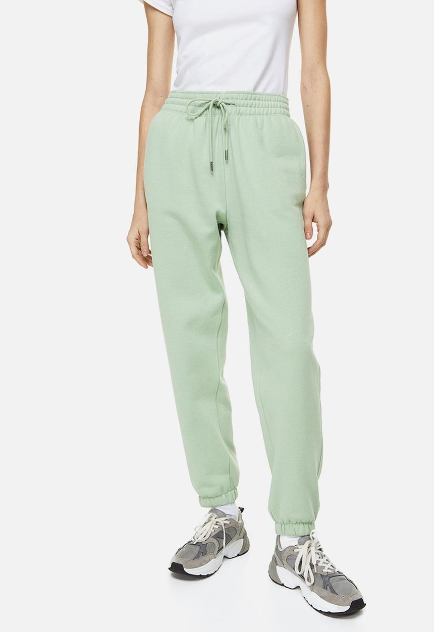 H&M - Cotton-blend sweatpants - light green