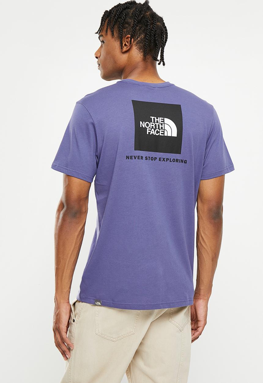 The North Face - M short sleeve redbox tee  - eu - cave blue