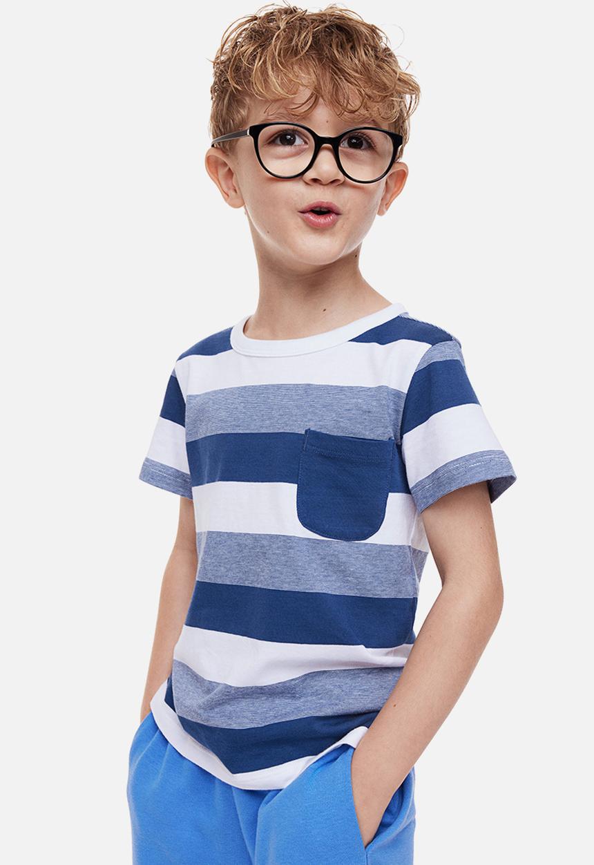 H&M - 2-Pack cotton T-shirts - red/striped