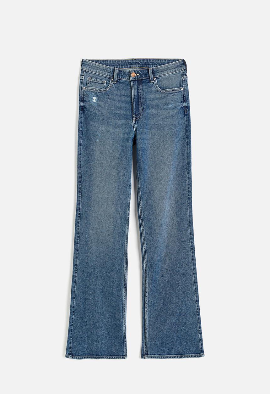 H&M - Bootcut high jeans - denim blue 