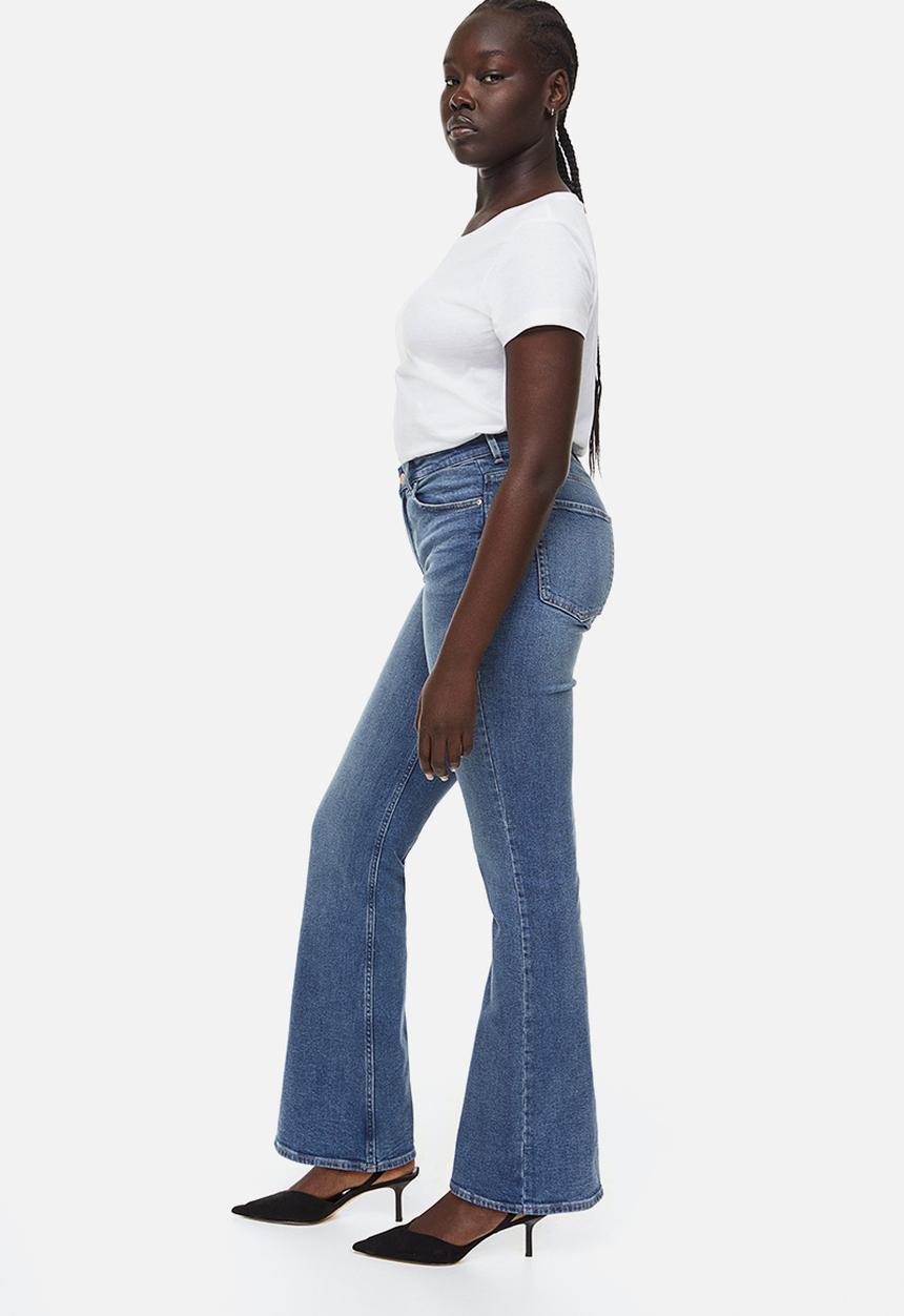 H&M - Bootcut high jeans - denim blue 