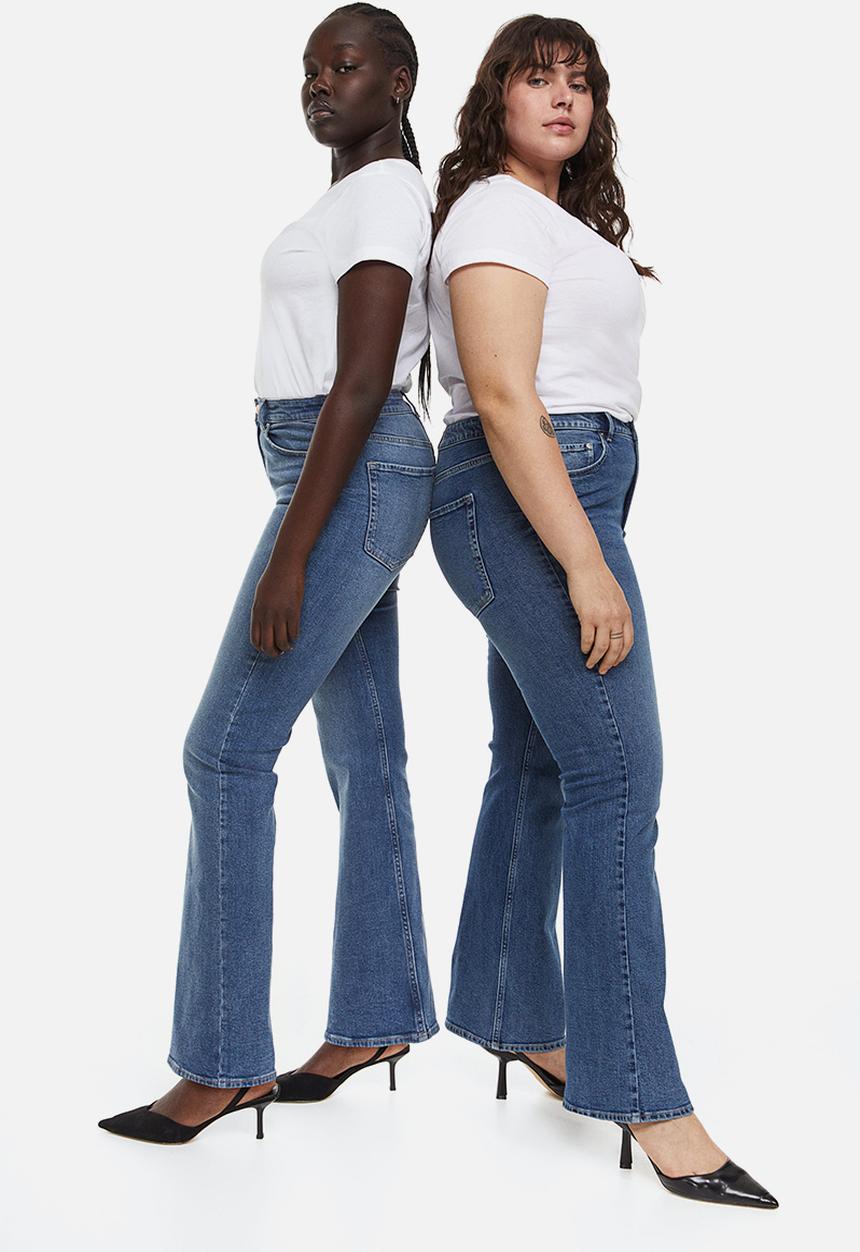 H&M - Bootcut high jeans - denim blue 