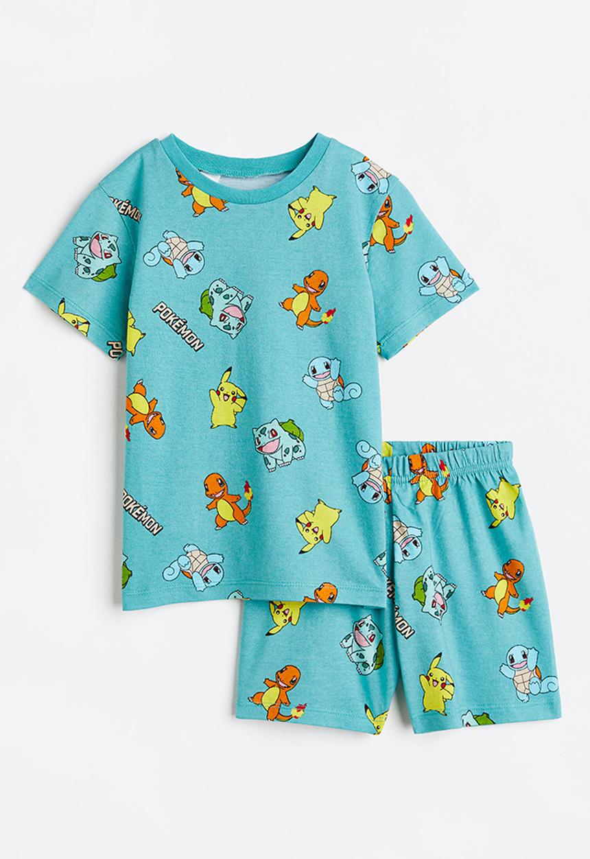 H&M - Printed pyjamas - turquoise/pokémon
