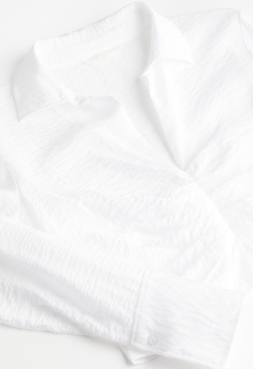 H&M - Collared blouse - white