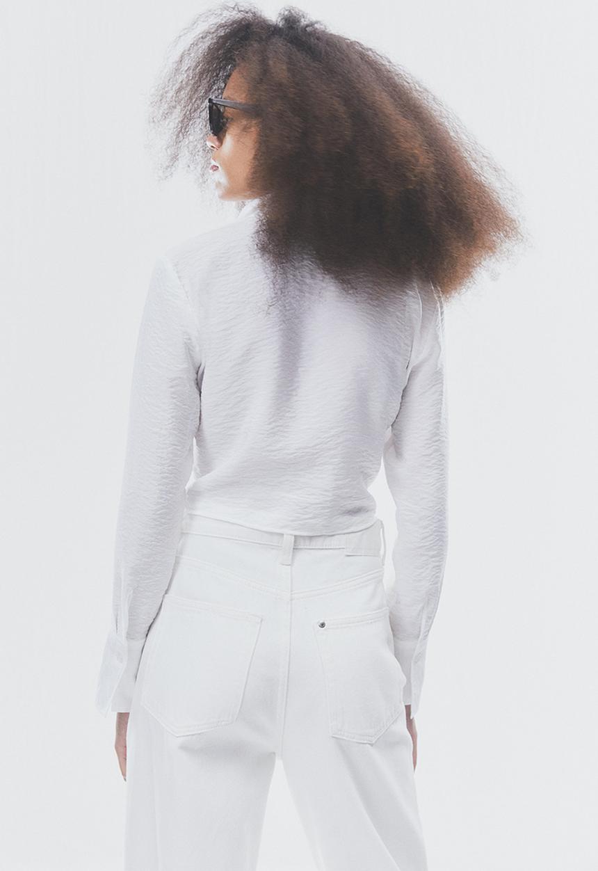 H&M - Collared blouse - white