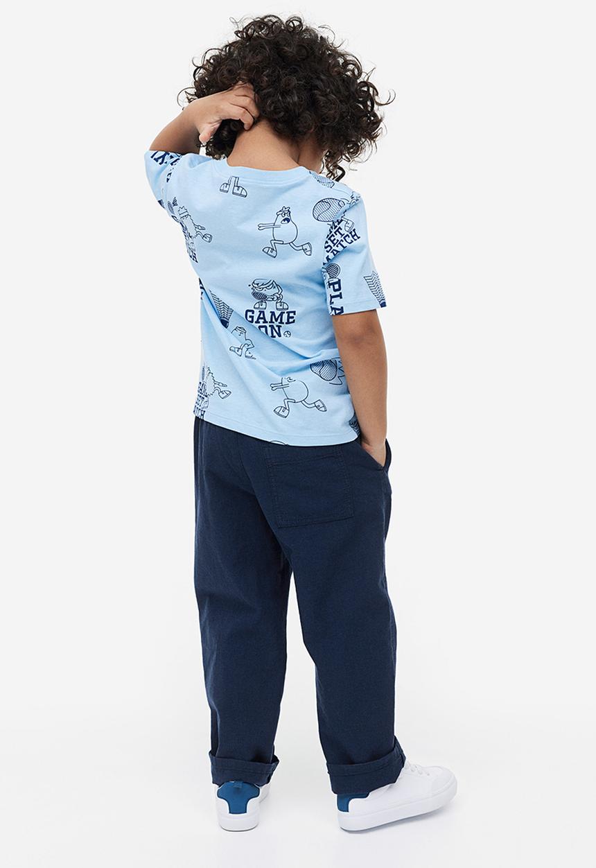 H&M - Loose fit joggers - navy blue