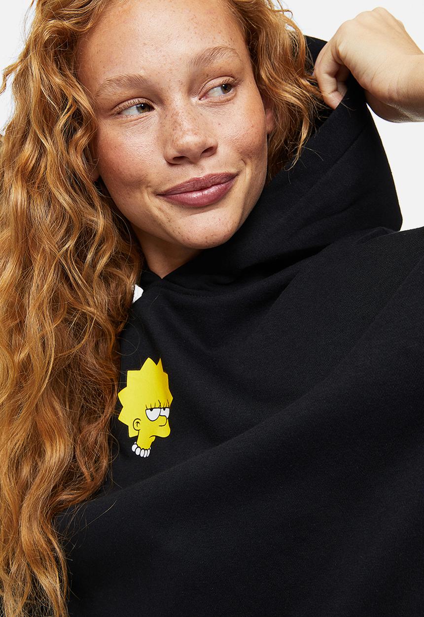 H&M - Oversized hoodie - black / the simpsons 