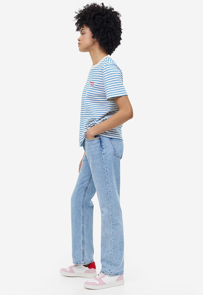 H&M - Cotton t-shirt - blue/striped