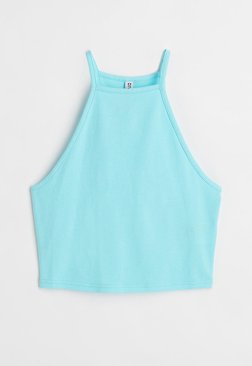 H&M - Cropped top - turquoise
