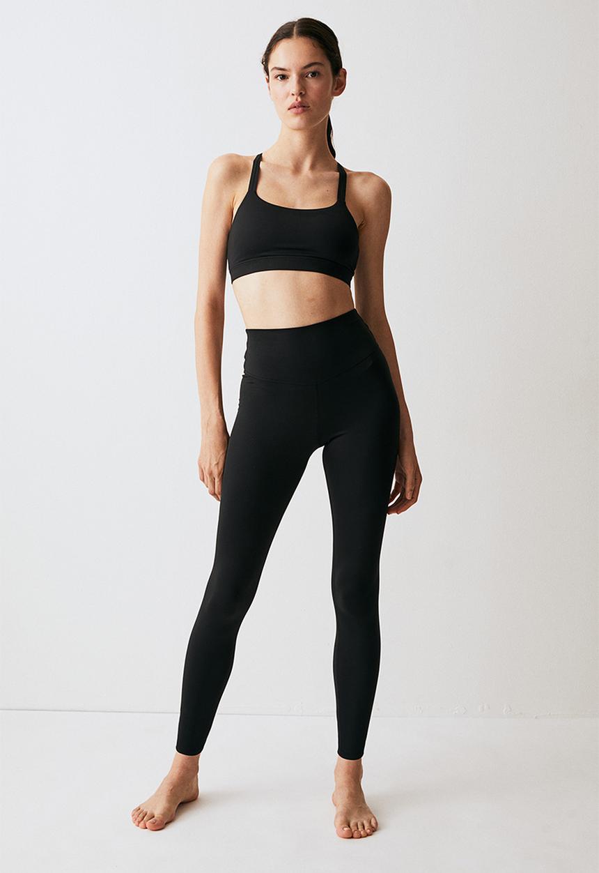 H&M - Softmove™ light support sports bra - black