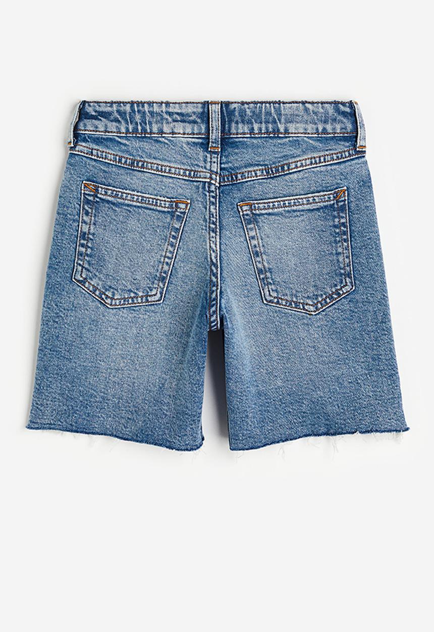H&M - Loose fit denim shorts - denim blue