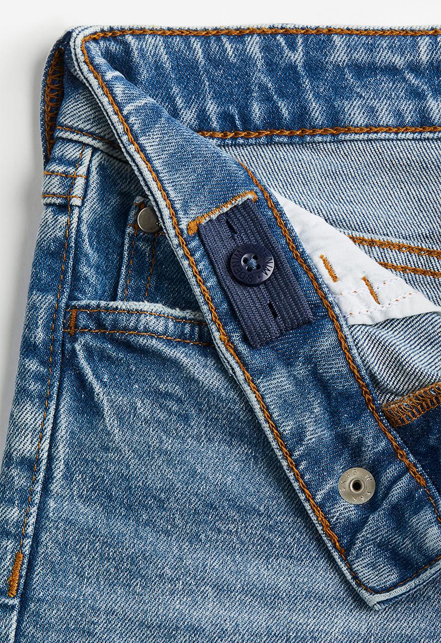 H&M - Loose fit denim shorts - denim blue