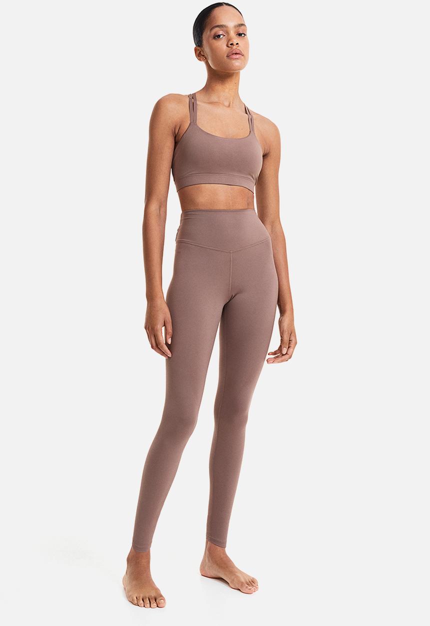H&M - Softmove™ light support sports bra - dark beige