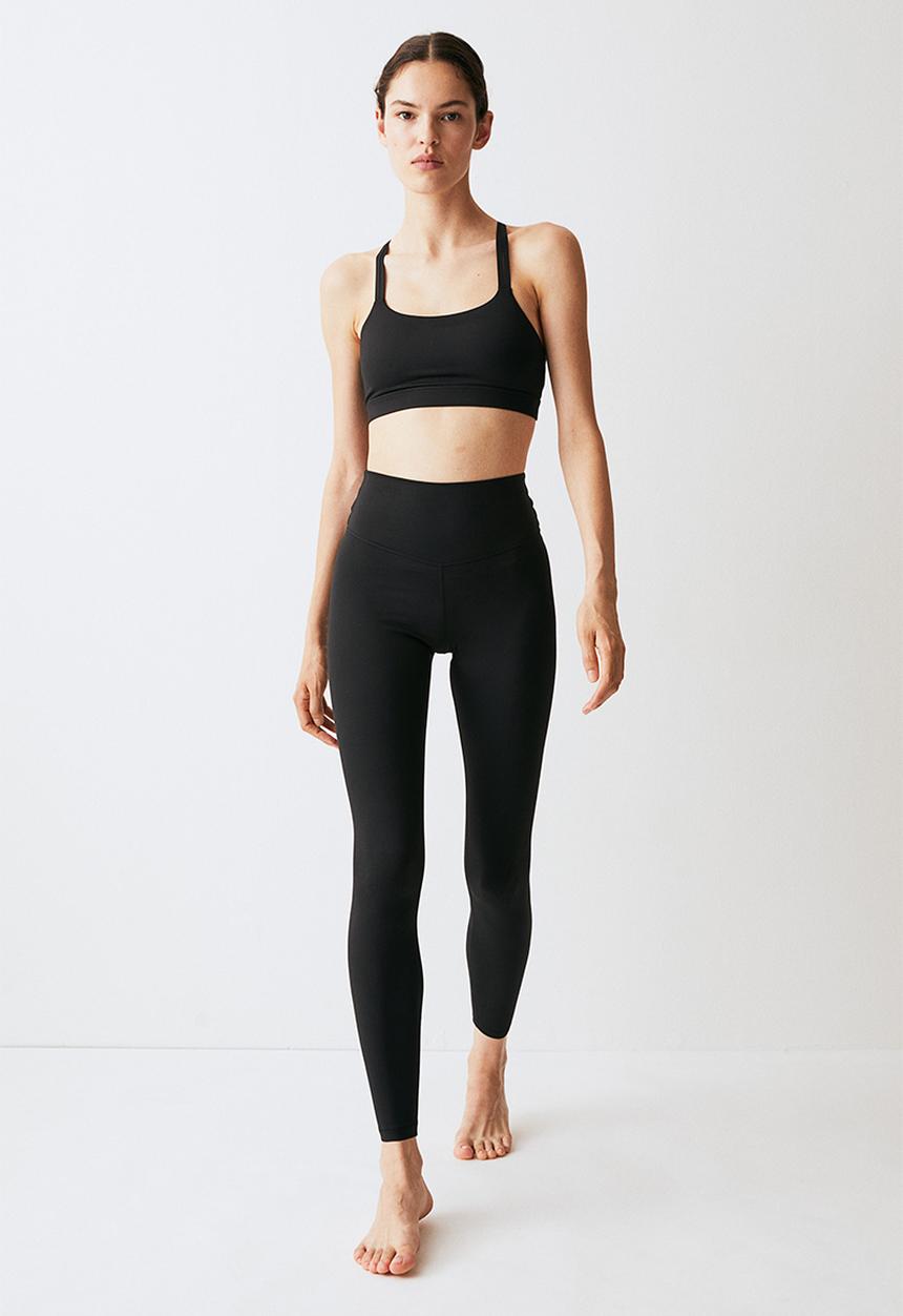 H&M - Softmove™ sports tights - black