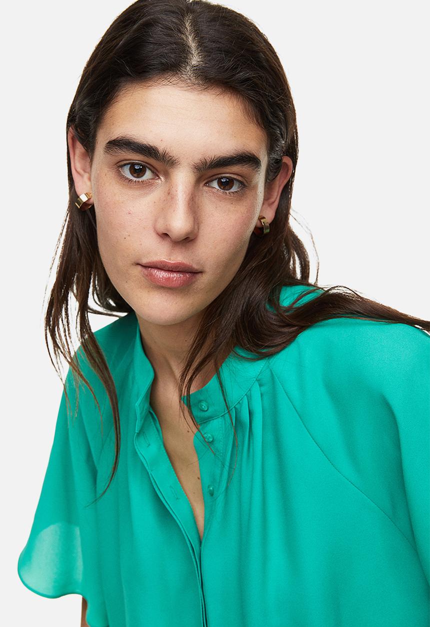 H&M - Chiffon blouse - green/turquoise